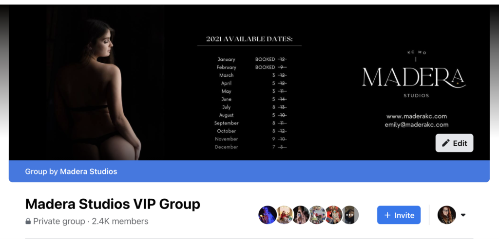 Madera Studios Facebook Group